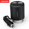 Lenovo Lenovo HC12 gray car charger car charger cigarette lighter 24A dual USB car charger car charger one for two cigarette lighter