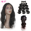 Alot 360 Lace Frontal With Bundle Malaysian Body Wave 360 Frontal With 3 Bundles Top 360 Lace Frontal Closure With Bundles Human H