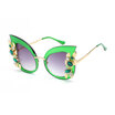 Vintage Design Cat Eye Sunglasses for Women Crystal Diamond Luxury Sun Glasses Womens Eyewear De Sol