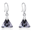 Triangle Crystal from Austrian Blue Long Drop Earrings Jewelry For Women Accessories Bijoux Party Gift 27400