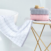 Jie Li Ya Grace cotton towel elegant color woven plaid wash towel 97G strip 70 34cm soft absorbent adult cotton couple family wash towel value three loaded