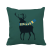 Christmas Elk Scarf Festival Pattern Square Throw Pillow Insert Cushion Cover Home Sofa Decor Gift