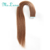Ms luan hair Tape Hair Extensions 20pcs Skin Weft Human Hair Straight 16" 18" 20" 22" 24" Adhesive Seamless Hair Black Brown