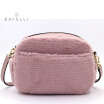 BAFELLI winter new arrival real fur shoulder bag circular rabbit fur warm plush bag bolsa feminina Burgundy small women bag