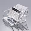 Glosen business card holder three grid acrylic transparent business card holder C2153