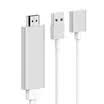Fudge Kaibo 040 Apple iPhone X iphone8767SiPad turn hdmi line HD line Android phone usb turn hdmi connection TV line with screen star gray