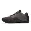 Qiaodan mens basketball shoes breathable shock absorption wear low sports shoes XM1580101 black silver 39