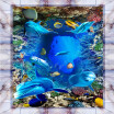 Free shipping custom sea world kind fish living room park waterproof PVC floor wallpaper mural250cmx200cm