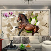 3D Stereoscopic Horse Broken Wall Wallpapers For Bedroom Living Room Sofa Background Wall Mural Custom Non-woven Photo Wallpaper