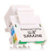 Yamazawa SAMZHE telephone voice engineering grade module RJ11 wired telephone 4-core gold-plated communication socket CAT3 telephone line panel ten discount equipment DHMK10X