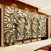 Custom Photo Wallpaper 3D Stereoscopic Relief Statue Living Room TV Background Wall Painting Wallpaper Mural Papel De Parede 3D