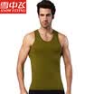Jingdong Supermarket Snow flying mens vest cotton solid color fashion thread vest mens bottoming shirt sweatshirt XXQMBX0514 hemp gray 17590 L