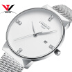 Watch Mesh Band Montre Homme NIBOSI Watch Men Luxury Brand Famous Men Watches Stainless Steel Silver Quartz Wristwatches For Male