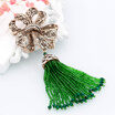 SUNSPICE MS Brand Design Vintage Turkish Women Bead Tassels Bowknot Brooch Antique Gold Color Crystal Corsage Ethinic Jewelry