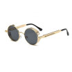 Round Metal Steampunk Sunglasses Men Women Fashion Glasses Brand Designer Unisex Retro Vintage Round Sunglasses UV400