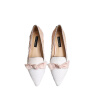 Pointed Sequin Gradient Wedding Shoes Narrow Width Flat Shoes