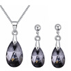 Fashion Water Drop Pendant Necklace Stud Earring Set Women Crystal From Austrian Elements Luxury Wedding Jewelry Sets 27382