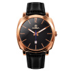 2018 New Fashion Personality Men Watches Stainless Steel Rose Gold Quartz Men Watch Leather Strap Waterproof Wristwatches5139