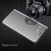 Xiaomi Redmi 4X Luxury Slim Mirror Flip Shell Stand Leather Smart Clear View Window Cover Phone Case