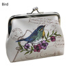Women Mini Printing Owl Bird Flower Wallet Card Holder Case Coin Purse Clutch Handbag Bag