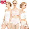 Three Guns Womens Cotton Underwear Soothing Cotton Classic High Waist Large Size Womens Briefs 3pcs Pink XL
