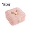 Caja de joyería portátil SOFIS caja de almacenamiento de joyería caja de joyería de una sola capa caja de joyería simple regalo femenino