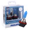 Philips PHILIPS blue diamond light car bulb headlights halogen lamp high beam lamp low beam 2 sticks H11 5000K