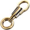 Zobo Car Keychain Simple Parent Ring Double Keyring Keyring ZB-908 Silver Car Ornament Gift Birthday Gift