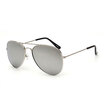 Classic Aviator Sunglasses UV400 Silver Frame with White Lenses
