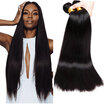 YAVIDA Hair Malaysian Virgin Hair Straight Hair 4 Pcs 7A Virgin Malaysian Straight Hair Weave Bundles