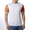 Mens Leisure O-neck Colorful Print Pullover T-Shirts