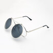 Fashion steam punk Clamshell sunglasses retro sunglasses men women glasses Personality Clamshell Glasses Metal Punk Sun glasses