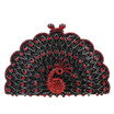 Fawziya Peacock Purse Evening Bag Metallic Animal Shape Clutch Cute Clutches
