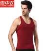 Jingdong Supermarket Snow flying mens vest cotton solid color fashion thread vest mens bottoming shirt sweatshirt XXQMBX0514 hemp gray 17590 L