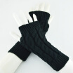 women gloves Stylish hand warmer winter gloves women Arm Crochet Knitting faux Wool Mitten warm Fingerless Glovesgants femme