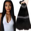 YAVIDA Peruvian Virgin Hair Straight 7A Unprocessed 4 Bundles Natural Hair Extensions Straight Human Hai