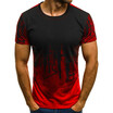 Summer Mens Camouflage Short Sleeve Printed T Shirt