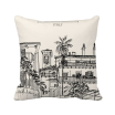 Italy Rome Sketch City Landscape Square Throw Pillow Insert Cushion Cover Home Sofa Decor Gift