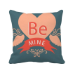 Valentines Day Pink Red Be Mine Square Throw Pillow Insert Cushion Cover Home Sofa Decor Gift