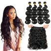 YAVIDA Hair 7A Peruvian Virgin Hair Body Wave 4 Bundles Deals Peruvian Body Wave Wet&Wavy Human Hair Weave