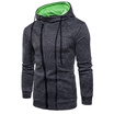 New Mens Fashion Casual Hoodies Long Sleeve Zipper Sportwear Autumn Hooded Jacket Coats