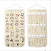 2pcs cloth fabric folding underwear storage bag fabric jewelry storage bag bathroom dust bag mesh cloth hanging