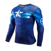 Hot Sale Fitness MMA Compression Shirt Men Anime Bodybuilding Long Sleeve Crossfit 3D Superman Punisher T Shirt Tops Tees