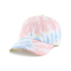 LACKPARD hat female spring&summer tie dye printing sunscreen visor baseball cap Korean fashion casual hat girls wash letters embroidery cap tide