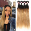 Free Shipping Ombre Peruvian Straight Hair Bundles Human Hair Weave 1B27 Peruvian Hair Extension 34 bundles No Tangle