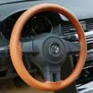 xinjian hand sewing car steering wheel cover four seasons breathable non-slip universal handle brown hand sewing 02