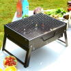 Outdoor Barbecue Portable Stainless Steel Coal Barbecue Heat Resistant for Outdoor Camping Folding Grill for Picnic Camping