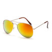 Classic Aviator Sunglasses UV400 Silver Frame with White Lenses