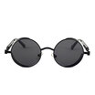 Vintage Women Steampunk Sunglasses Brand Design gold&black sun glasses vintage round circle men glasses UV gafas de sol