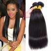 YAVIDA Hair Brazilian Virgin Hair Straight 4 Bundles 7A Brazilian Hair Weave Bundles Wet And Wavy Human Hair